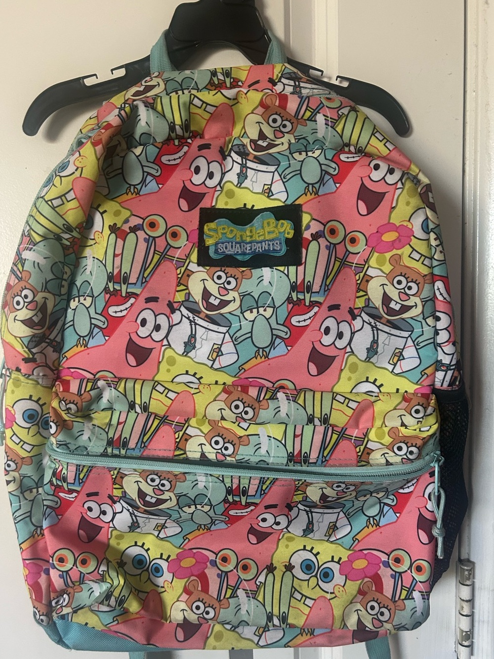 SpongeBob SquarePants Kids Backpack - Pink, Yellow & Teal